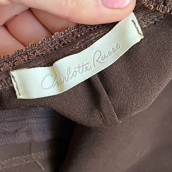 Vintage Charlotte Russe Strapless Brown A-Line Dress - Picture 3 of 10